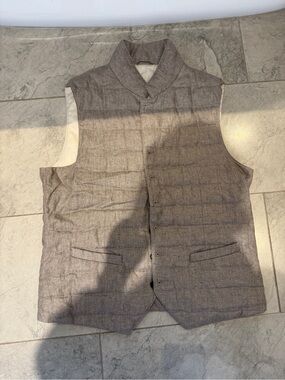 Linen Suitsupply men’s vest